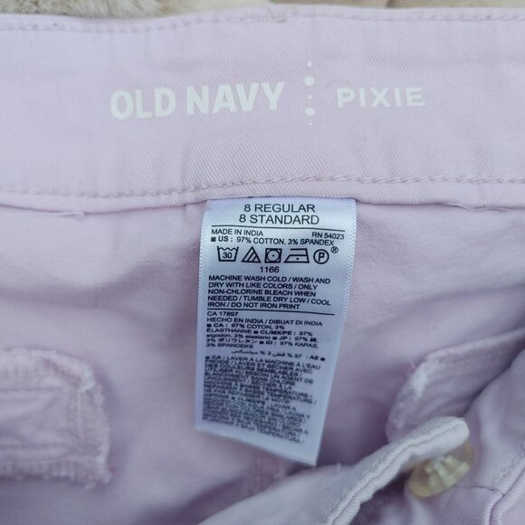 LOVELY OLD NAVY Pixie Lavender Pants Women's Size 8 - Picture 2 of 6